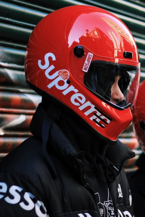 Supreme simpson street bandit best sale helmet red