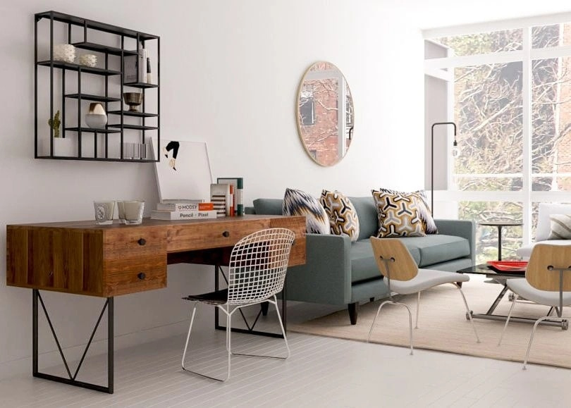 Work From Home: 9 Places to Put an Office in the Living Room