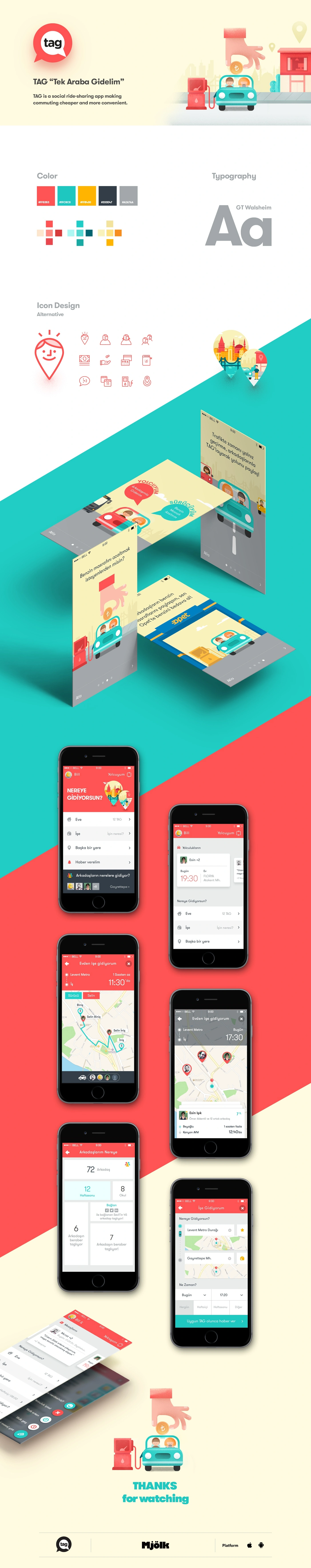 karla "TAG" Mobile App UI Design SAVEE