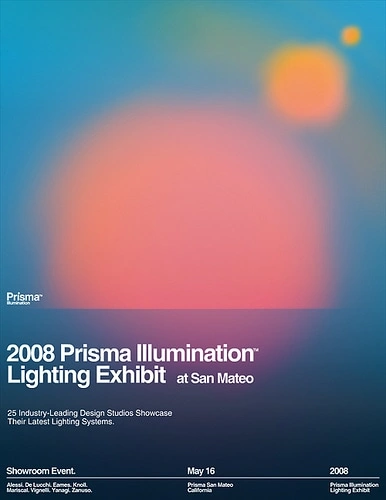 2008 Prisma Illumination Lighting Exhibit Poster