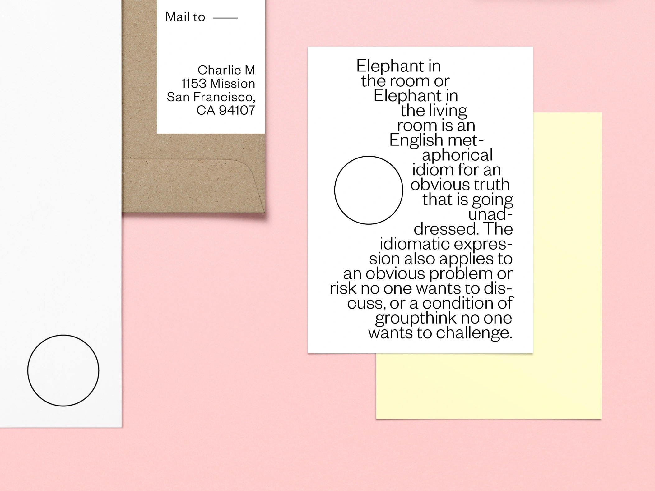 behance.net — Elephant branding using Founder Grotesk Light by Leesh Adamerovich, 2017.