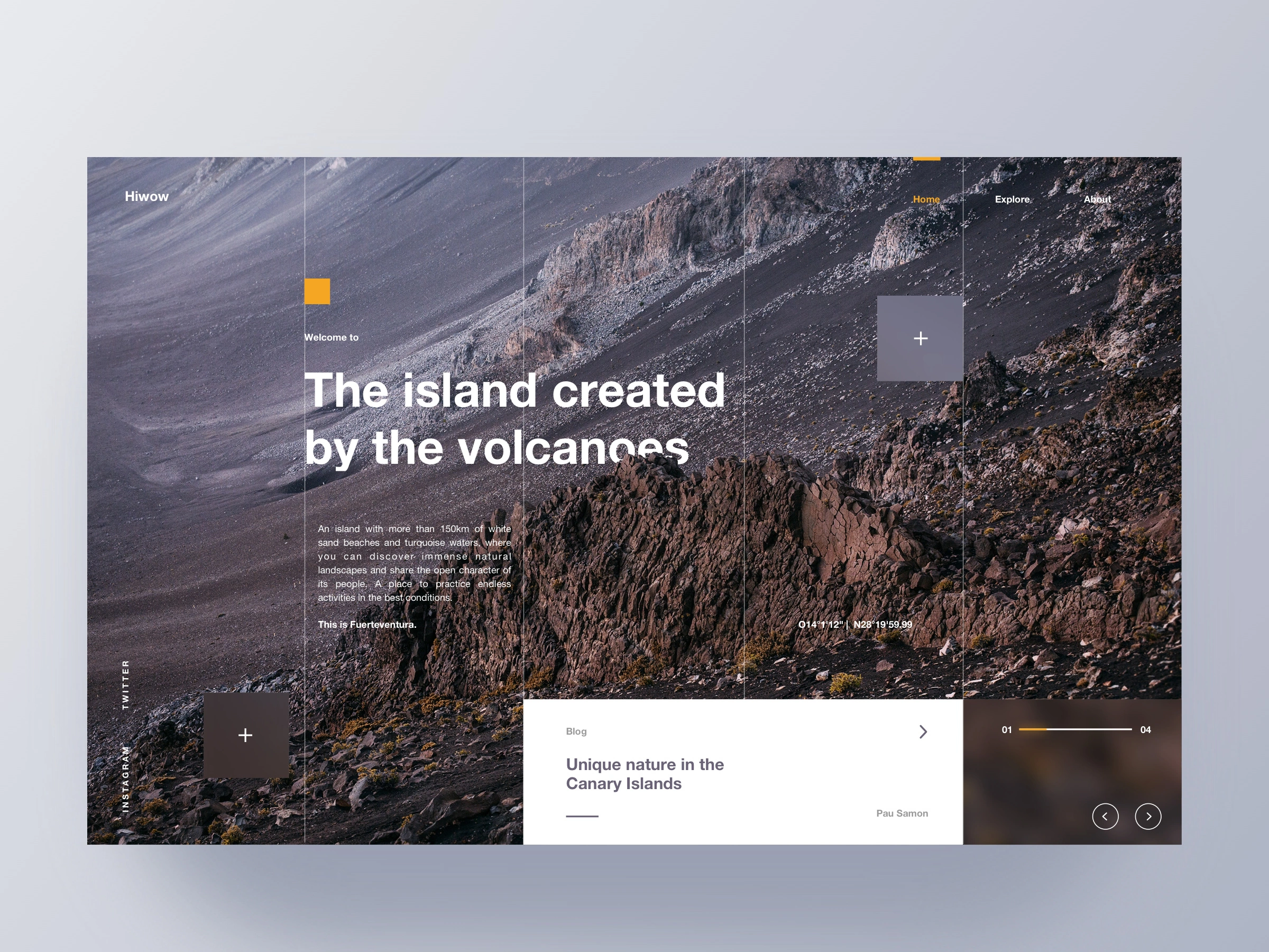 Volcano island dribbble 3