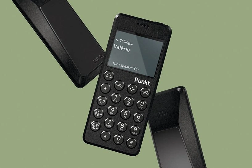 jasper morrison's MP 02 phone for punkt. helps regulate our relationship with technology designboom