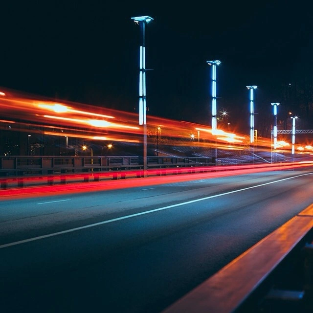 Night trip around my city. Photo was taken by me. #vintage #city #longexposure #night #cityscape #vacocam