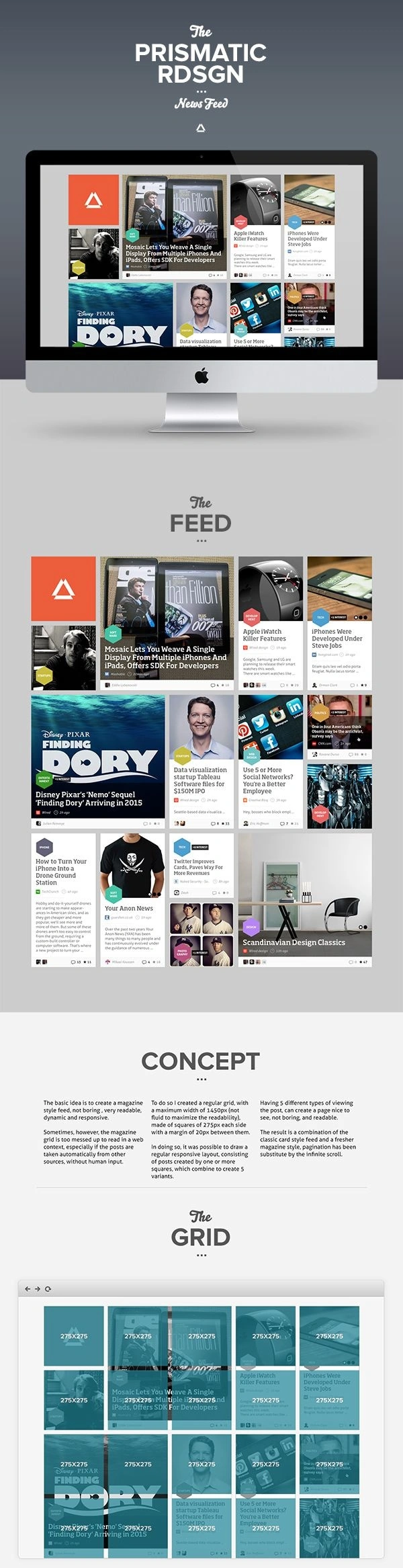 Prismatic NewsFeed Concept Redesign