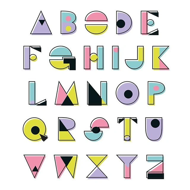 Alphabet by #shillolon graduate Mia Okabe.  #TypeTuesday #GoodType