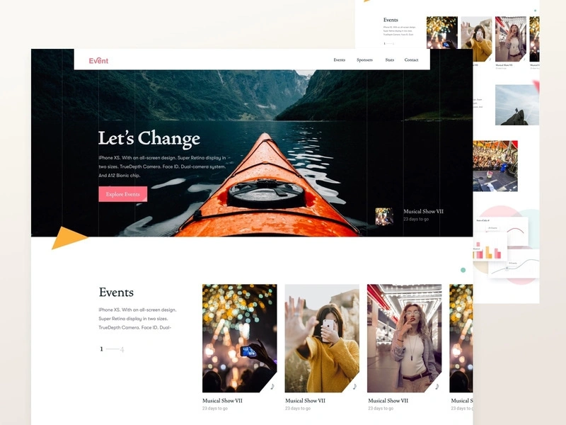 Events Website Design for 2019 website design 2019 event landing page event website