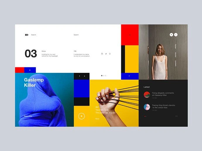 50 Excellent Grid Web UI Design Examples