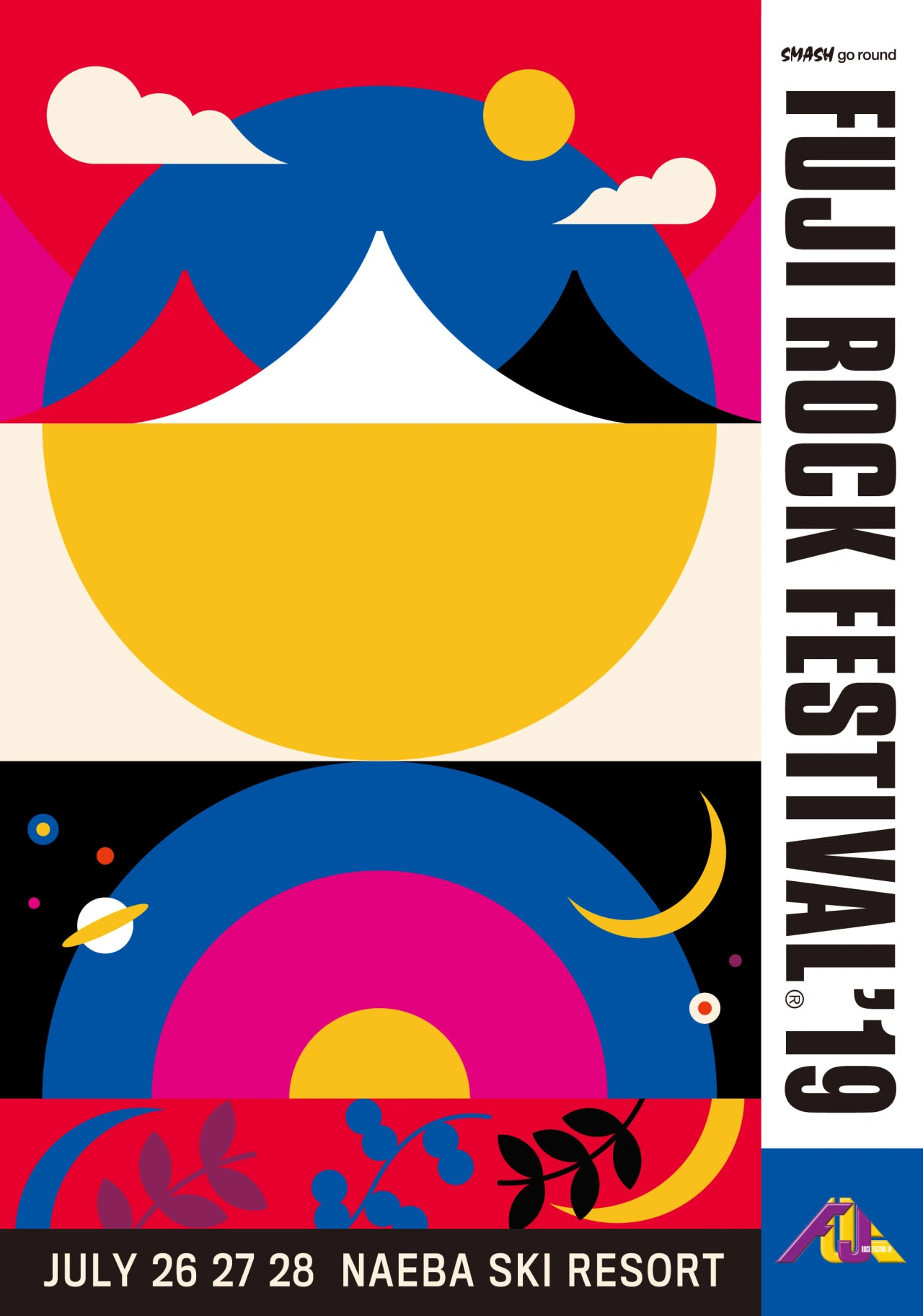 FUJI ROCK FESTIVAL 2019
Visual identity for FUJI ROCK FESTIVAL 2019
Fuji Rock Festival is an annual rock festival held in Naeba Ski Resort, in Niigata Prefecture, Japan. The three-day event, organized by Smash Japan, features more than 200 Japanese...