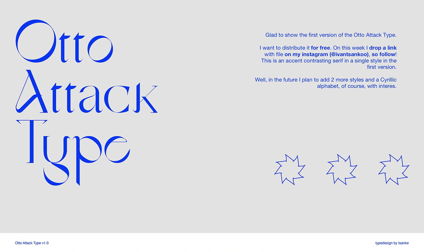 Otto Attack Type — free font on Behance