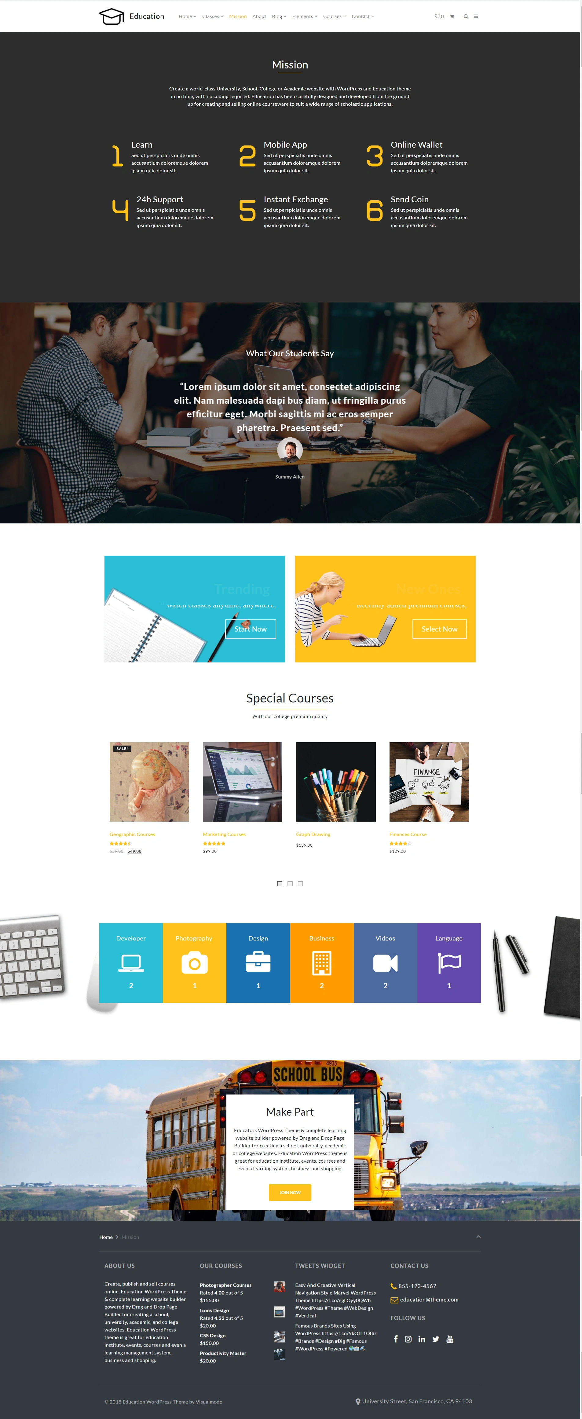 Mission - Education WordPress Theme