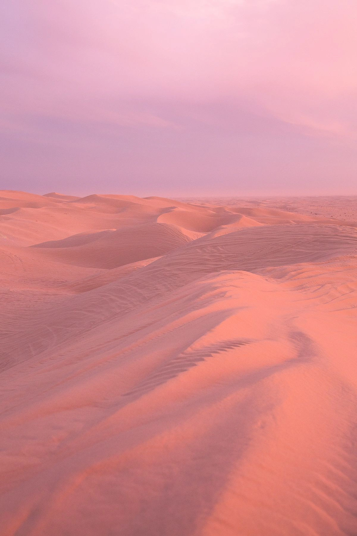 Dreamy pastel sand dunes