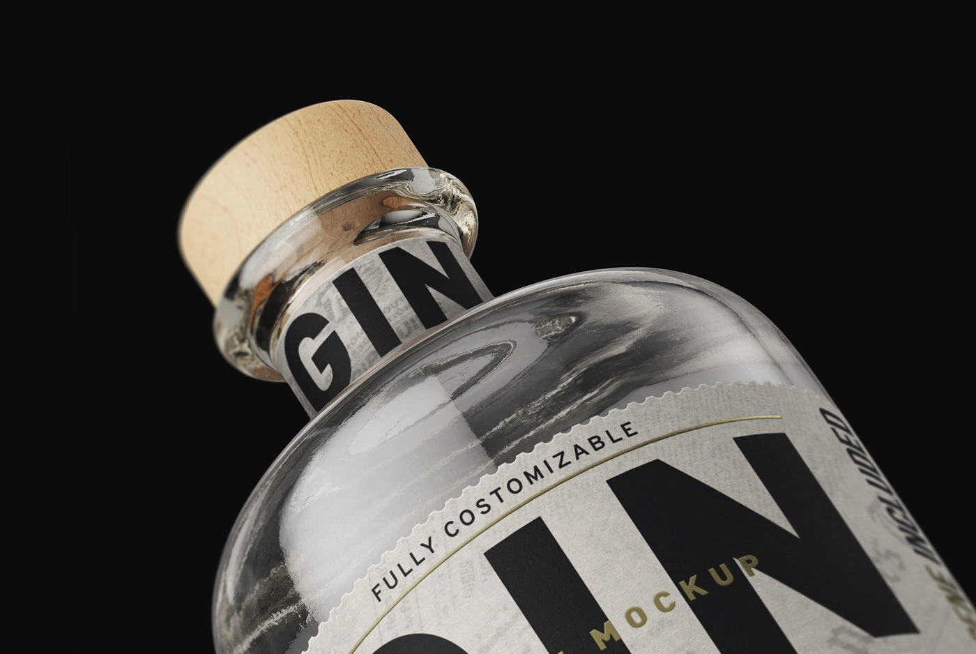 Gin Bottle Mockup+Free Sample on Behance