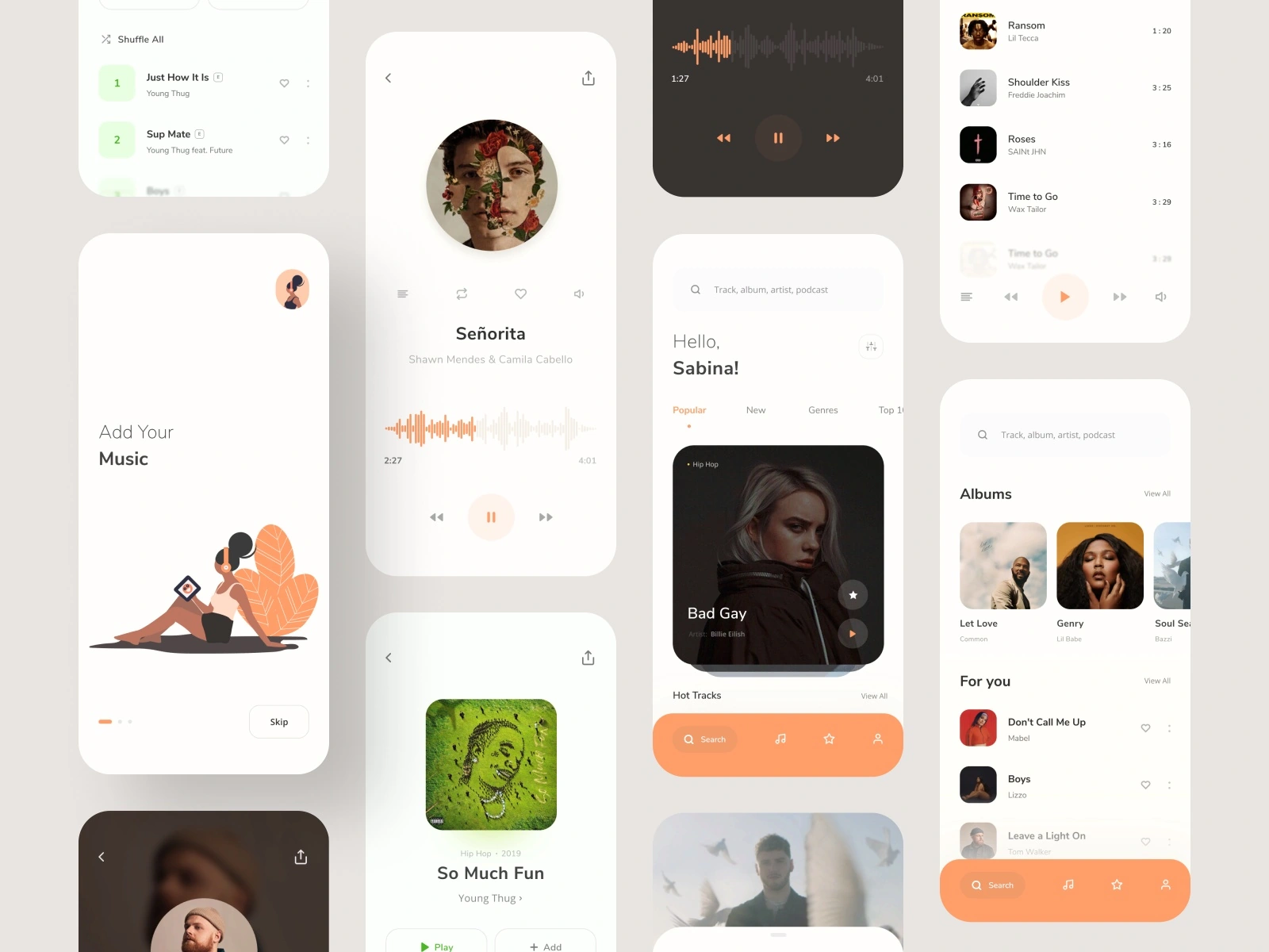 Music App - UI Map