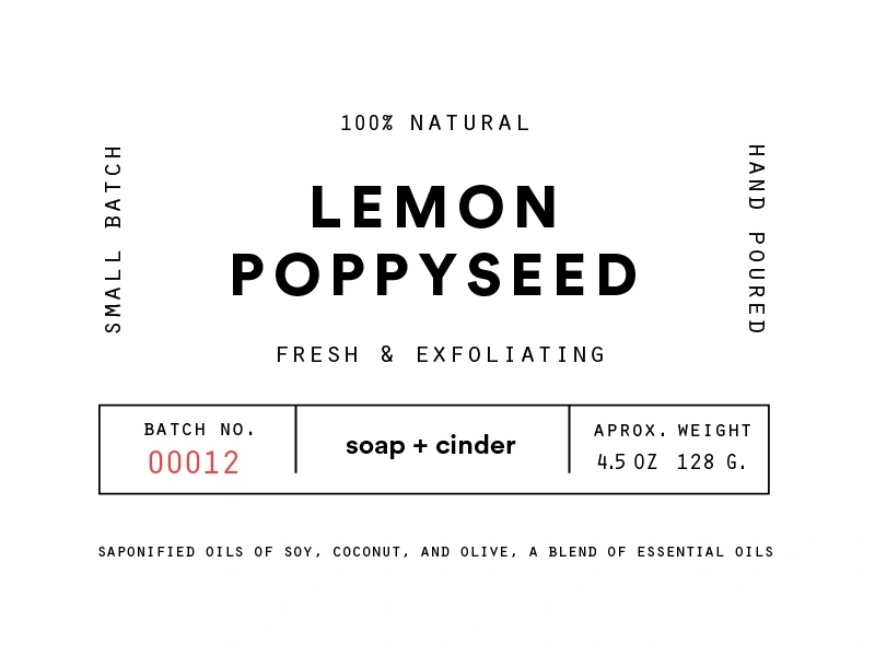 Handmade Soap Label