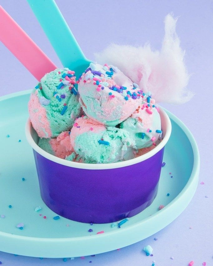 No Churn Cotton Candy Ice Cream Recipe