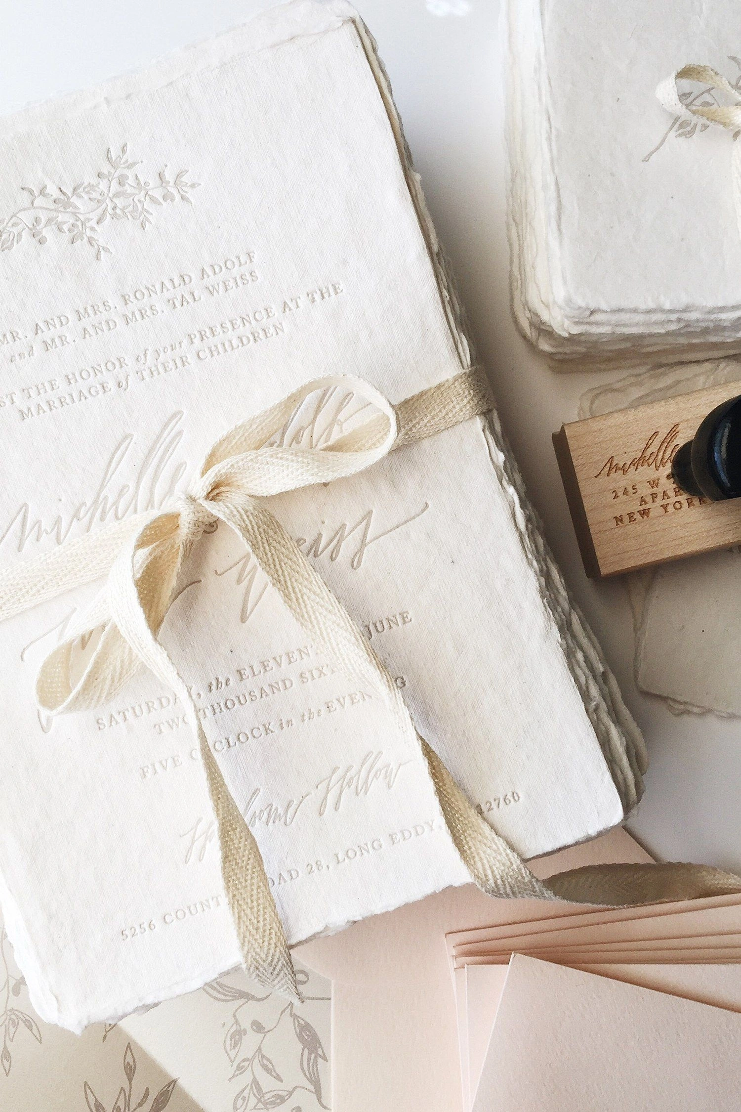 Paris Is For Lovers - Romantic Calligraphy Invitation Suite