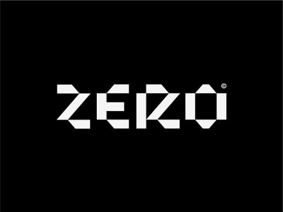 Zero graphic design design abstract modernism lettering geometric visual art bold identity branding logo design logo type design exploration clean typography type modern experiment experimental