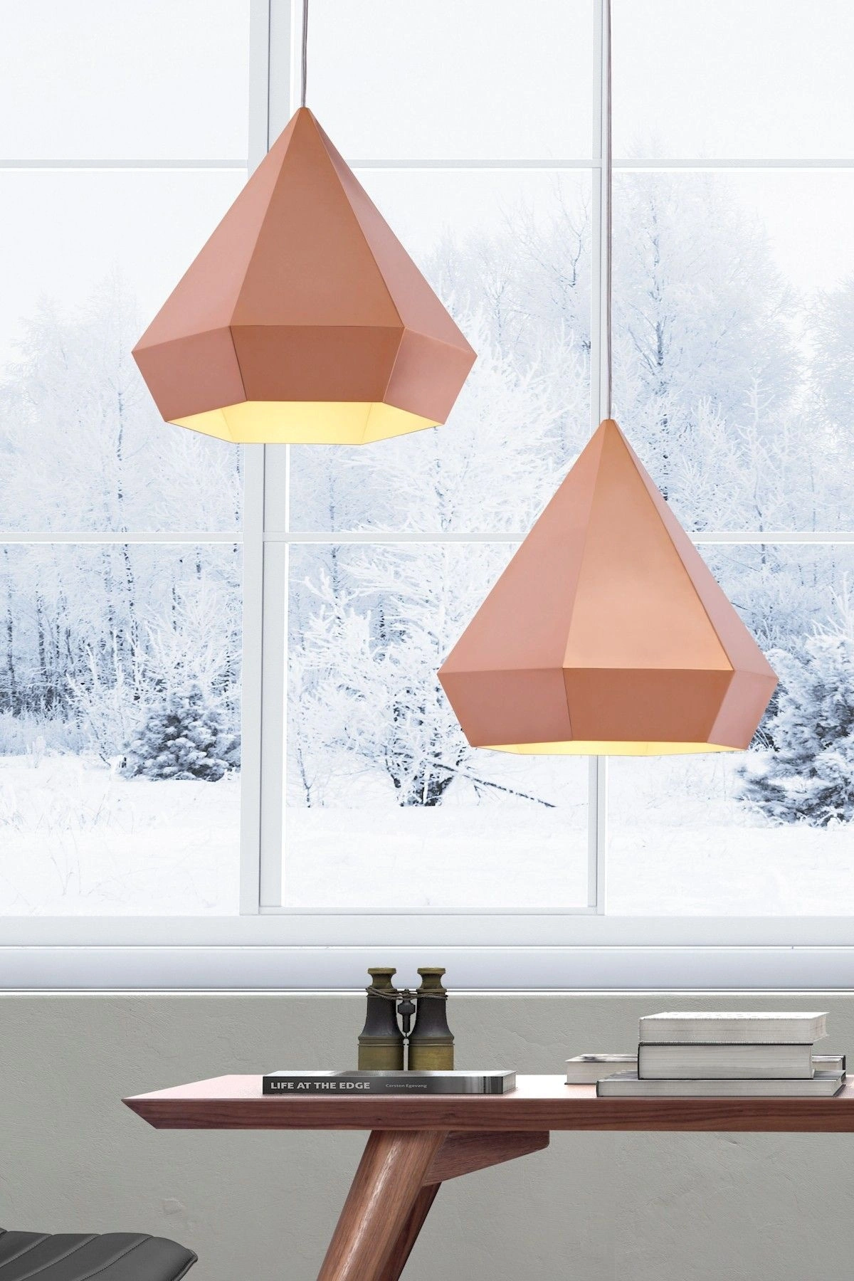 Prism Ceiling Lamp Rose Gold