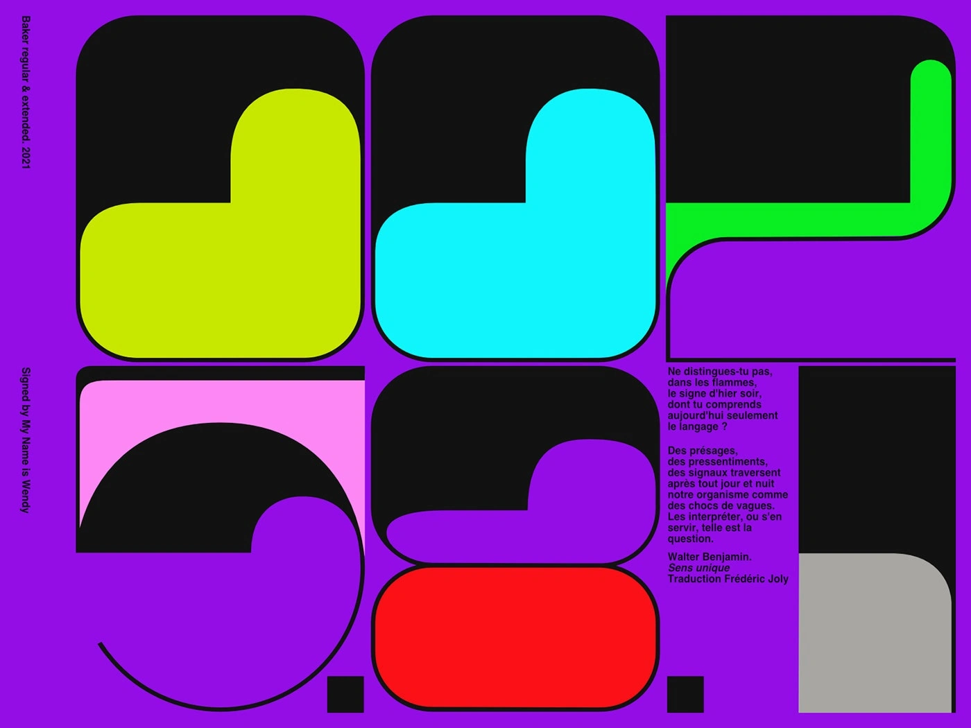 Double page created for a fashion magazine. Typographic numbers with colors