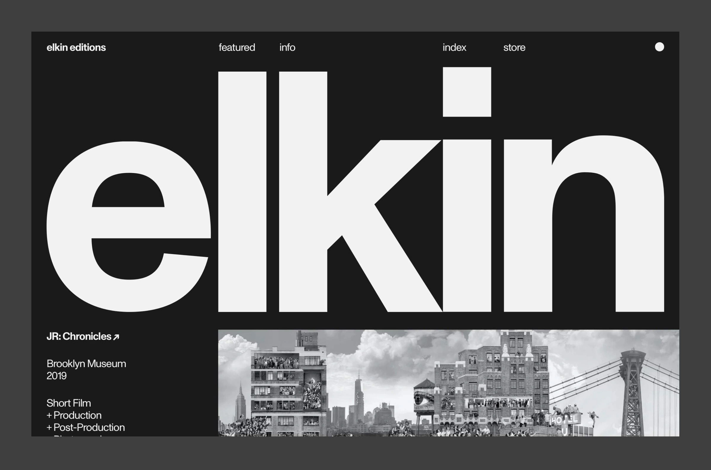 Elkin Editions Website by Order - ESNTIAL.DESIGN