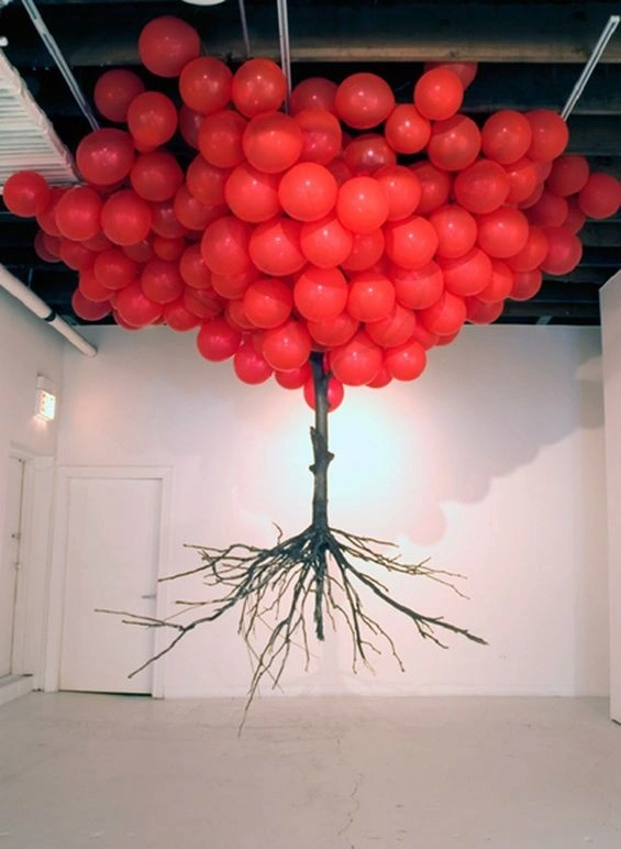 Myeongbeom Kim's Surreal Sculptures Of Balloons, Deer, And Tree Branches Evoke Questions On Life And Growth