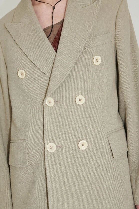 Unconstructed DB Blazer Khaki True Cotton Twill | Our Legacy