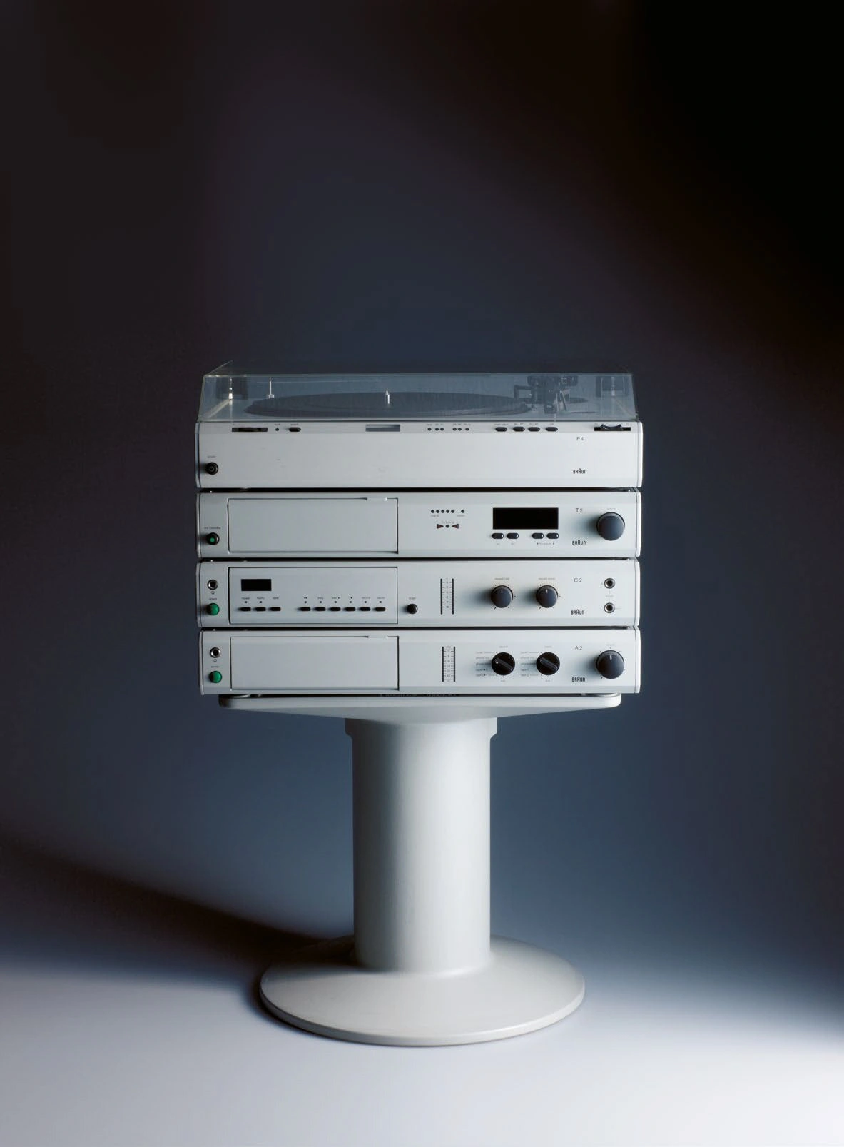 Modular audio and video atelier system from 1982 (Design by Dieter Rams, photography by Koichi Okuwaki)