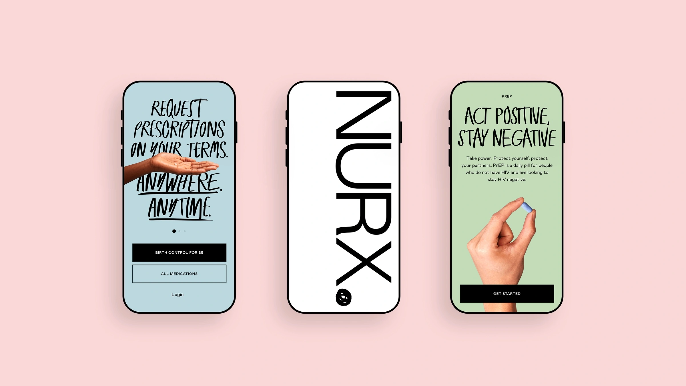 Nurx - App screens