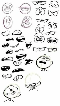 caricatura Character Design Animation, Character Design References, Character Drawing, Drawing Cartoon Faces, Cartoon Art Styles, Art Reference Poses, Drawing Reference, Drawing Expressions, Art Inspiration Drawing