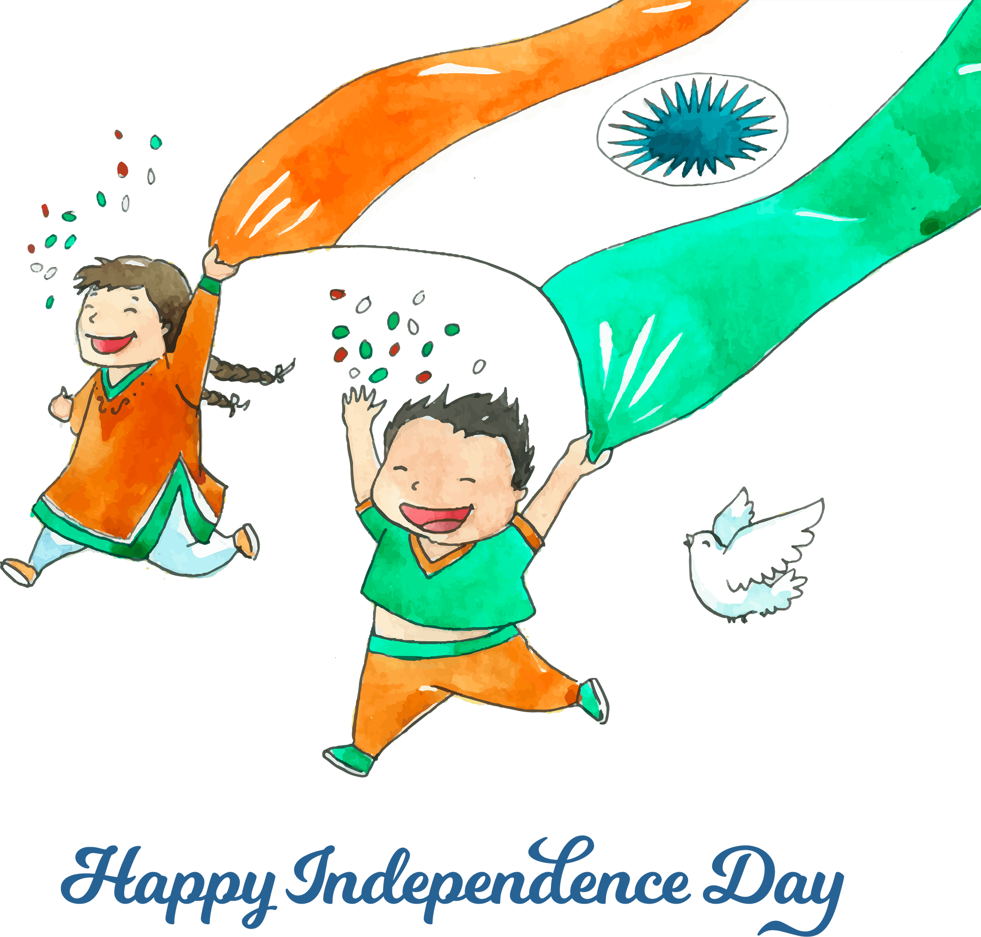 India Independence Day 76th Year Celebration PNG Images | AI Free Download  - Pikbest