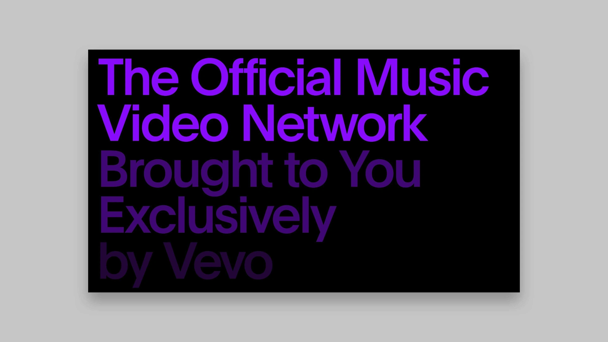 Vevo case study type tagline