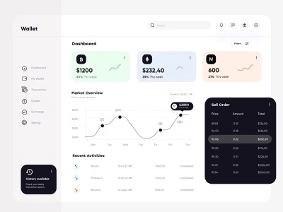 Wallet Dashboard Design