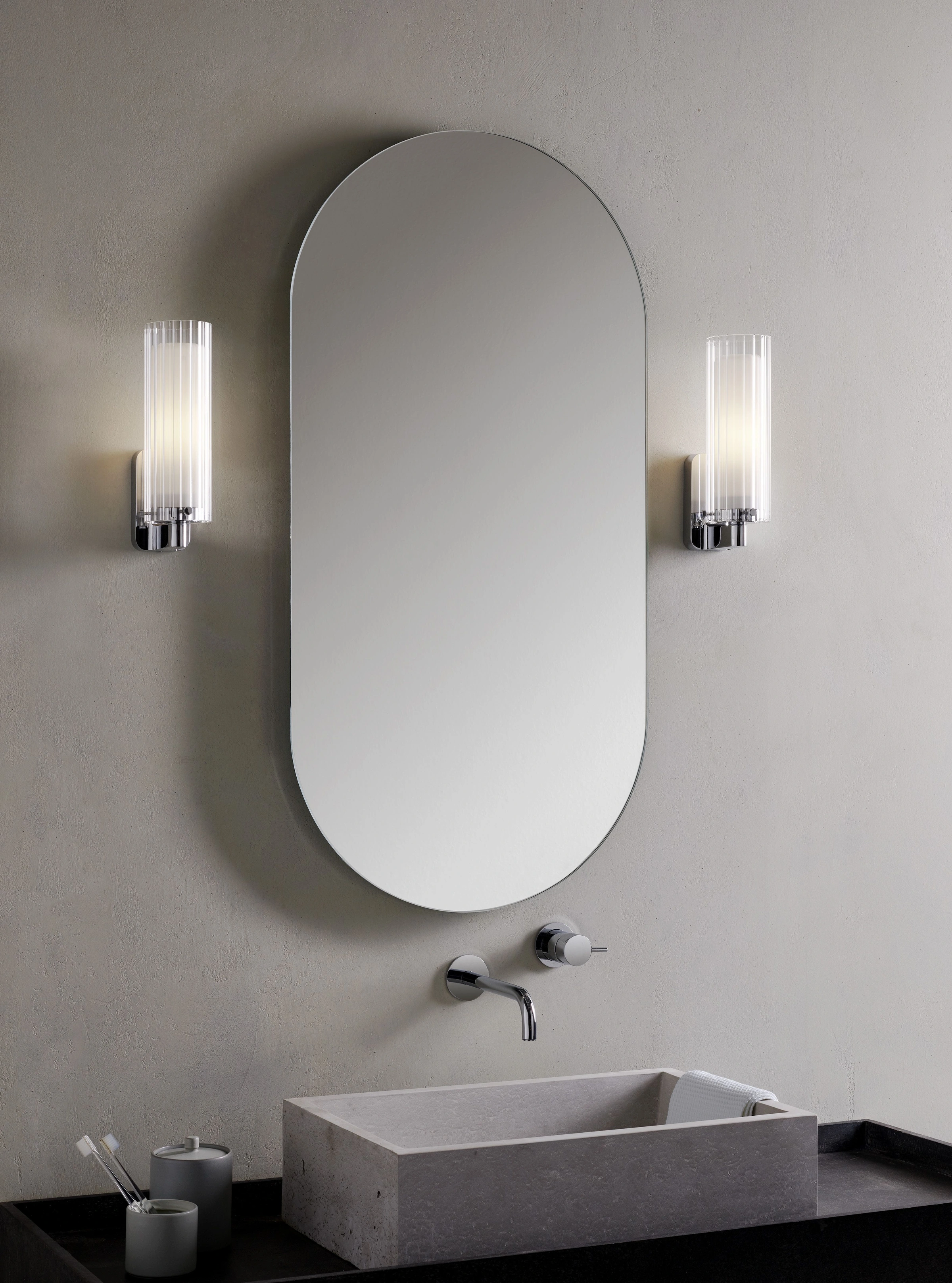 Astro Ottavino Wall Bathroom Wall Light in Polished Chrome 1411001