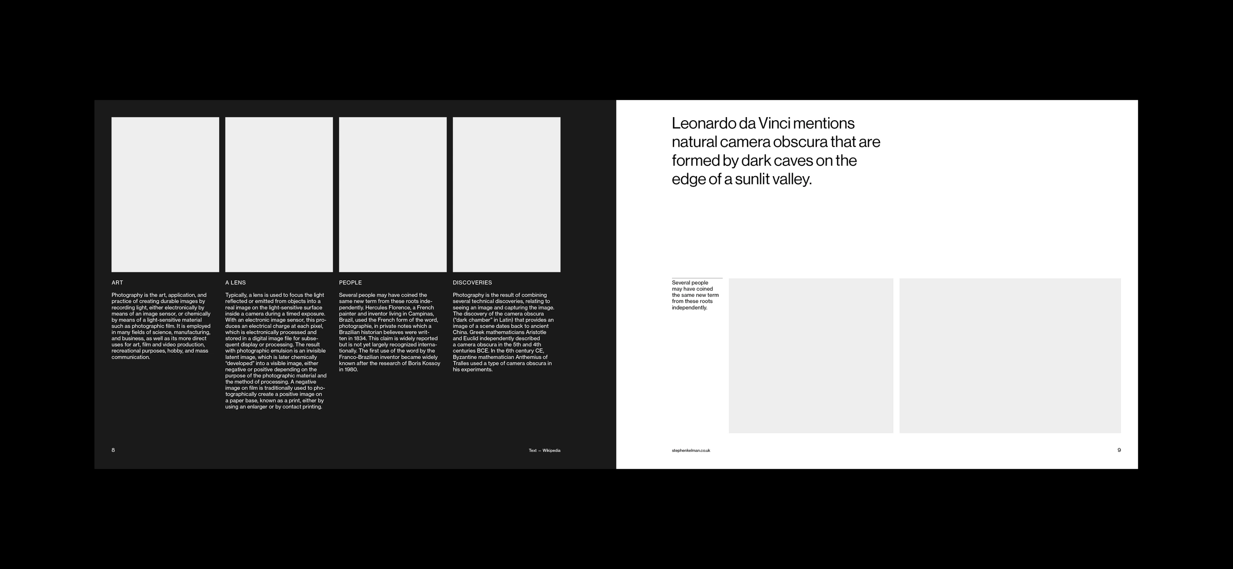 Nue Co - Stephen Kelman - A4 Landscape Grid System for InDesign – Savee
