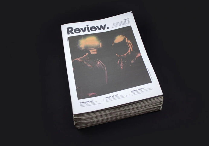 Review newspaper #print #newspaper #gradient