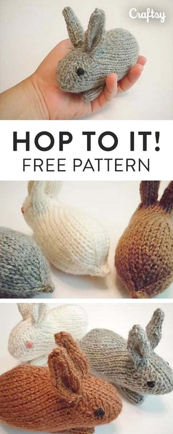 Beautiful Knitted Bunny Rabbit Free Patterns To Make