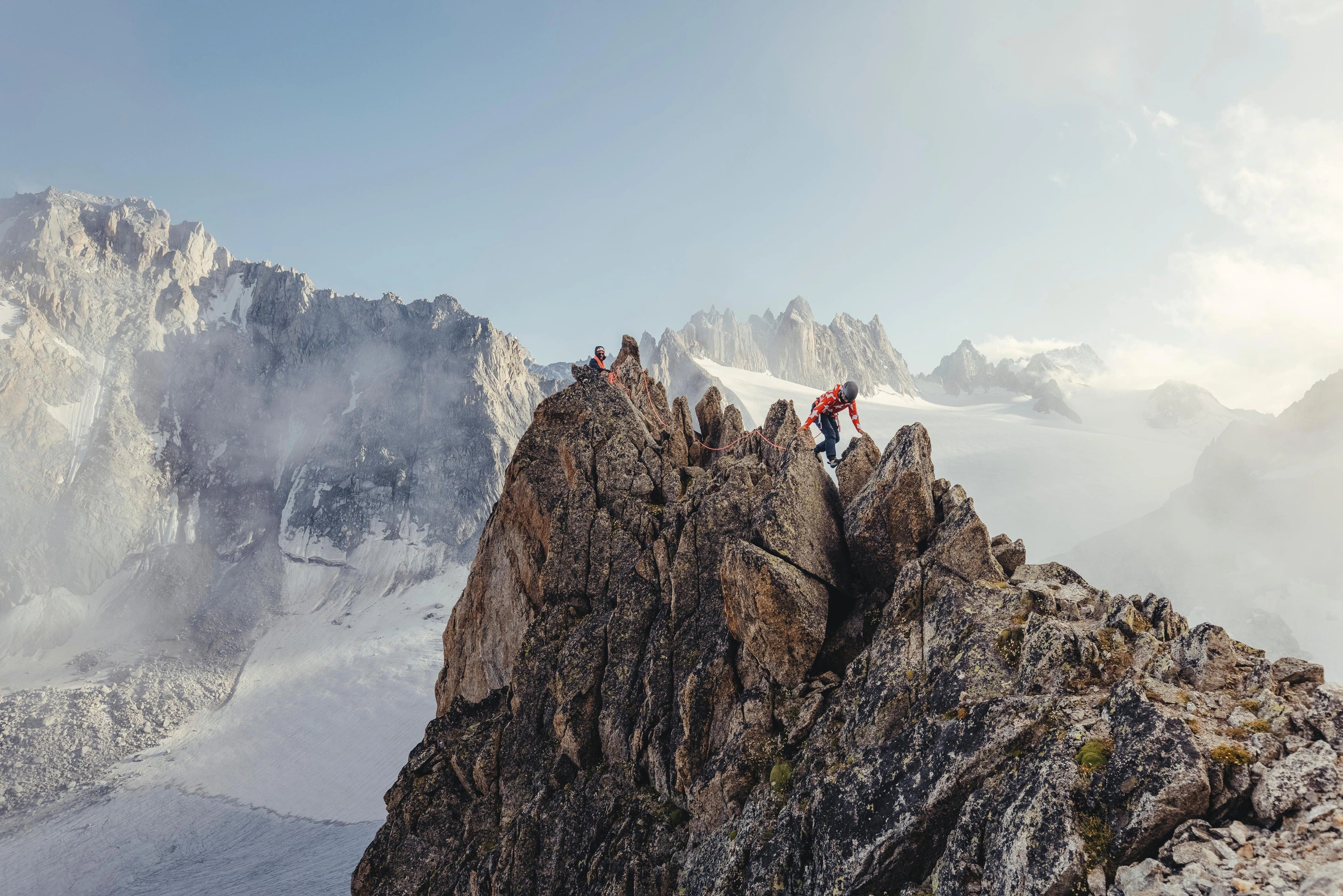 Climbing in Mammut equipment