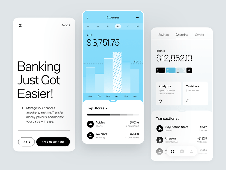 Finance Management Mobile App by Conceptzilla on Dribbble