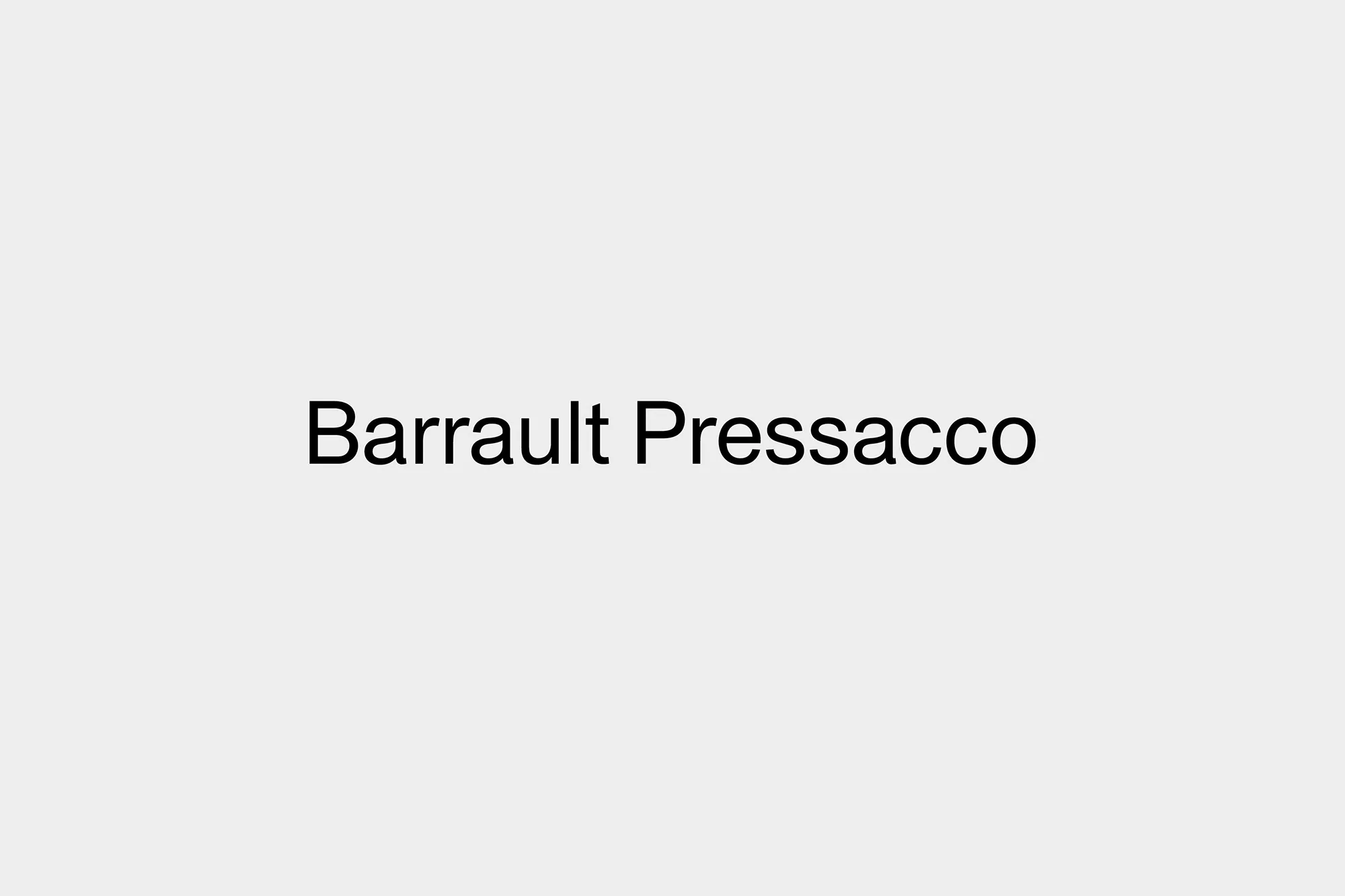 République Studio’s identity for architecture firm Barrault Pressacco is a masterclass in brutalism