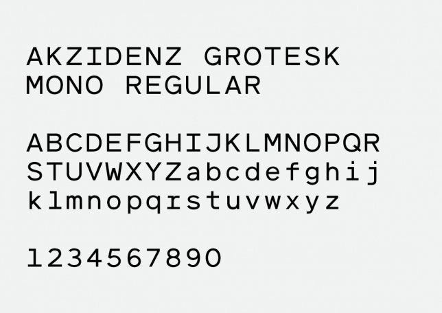 Hubert & Fischer / AGM / Typeface / 2014