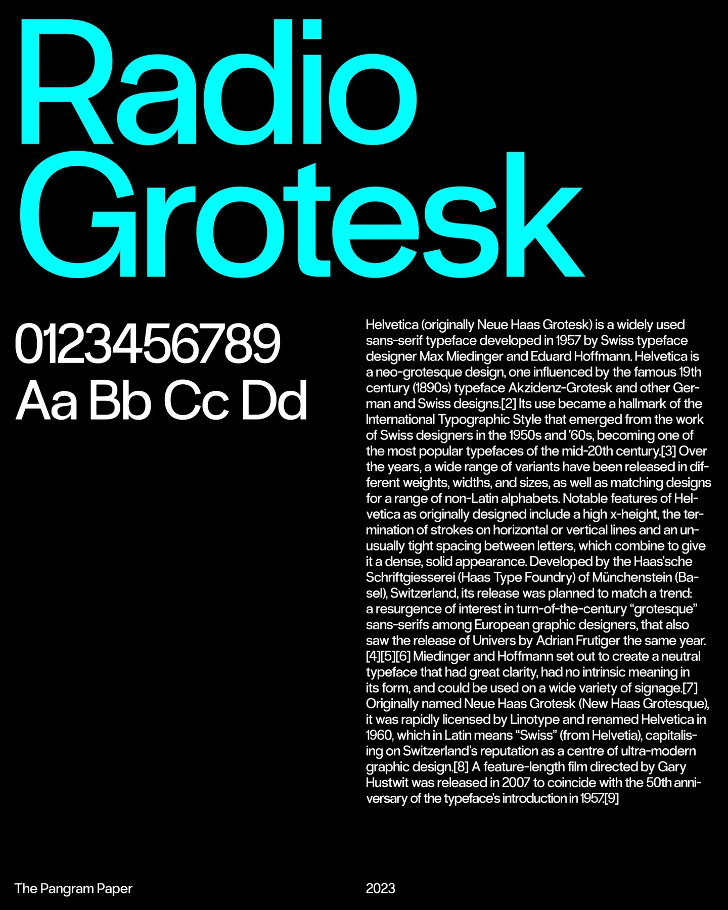 Pangram Pangram® Foundry on Instagram: “🗞 In the Pangram Paper this week: Five contemporary alternatives to Helvetica — Part 2 Now it’s time for something a little different. 🌎…”