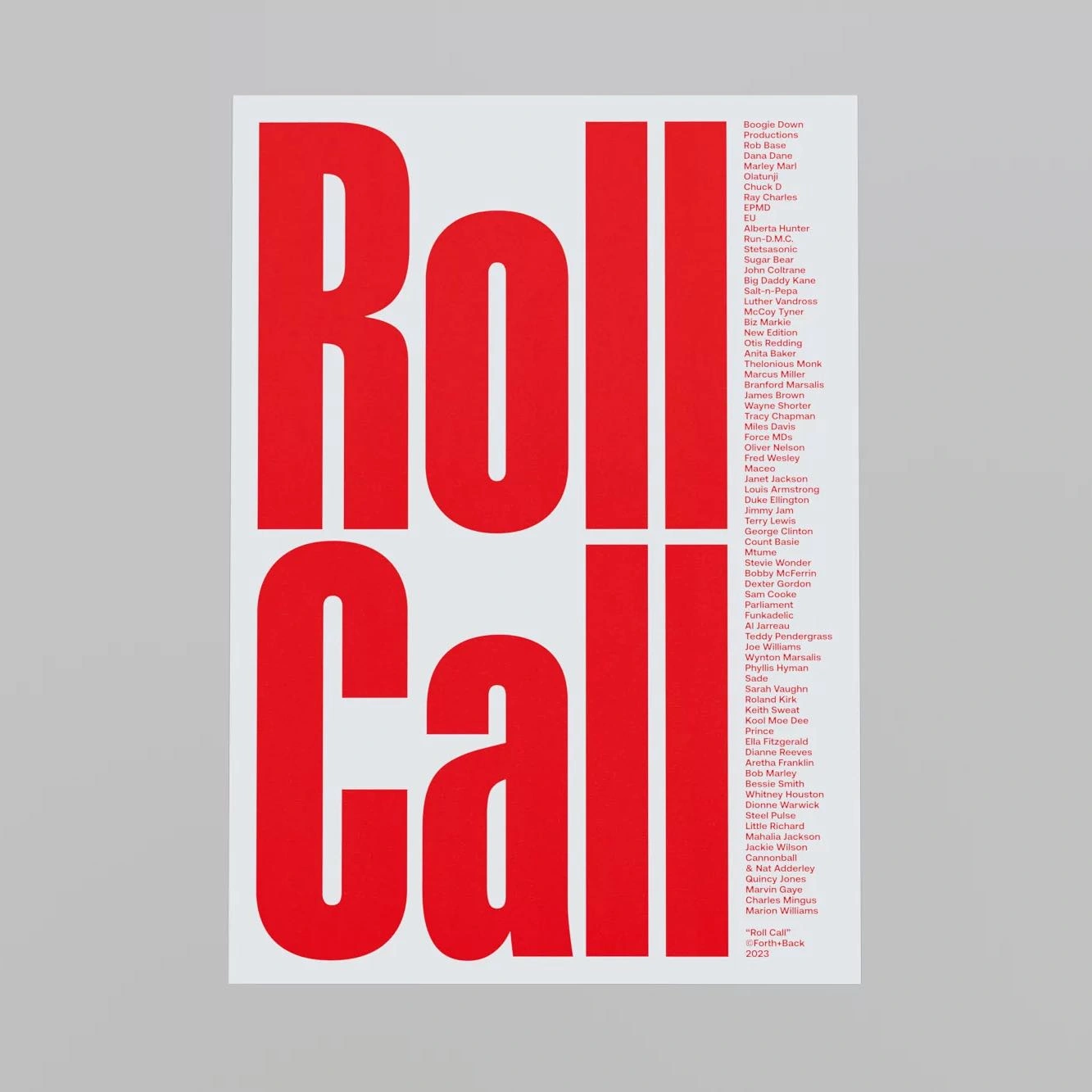 Our new “Roll Call” poster created for @thebrandidentity is now live and for sale in their web shop🚨Go grab one!!🏃‍♀️

This limited edition poster is a museum-quality Giclée print. It is printed on Hahnemühle Photorag 308qsm, a hand-picked archival art 