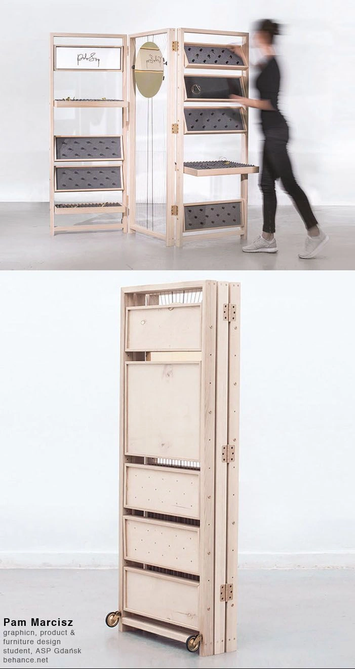 Movable Jewelry Display by Polish Designer Pam Marcisz Pictures courtesy of Pam ... - Market Furniture - #movable #bil ...