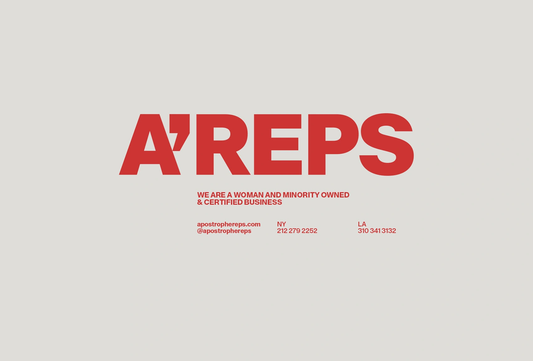 Apostrophe Reps – Visual Journal