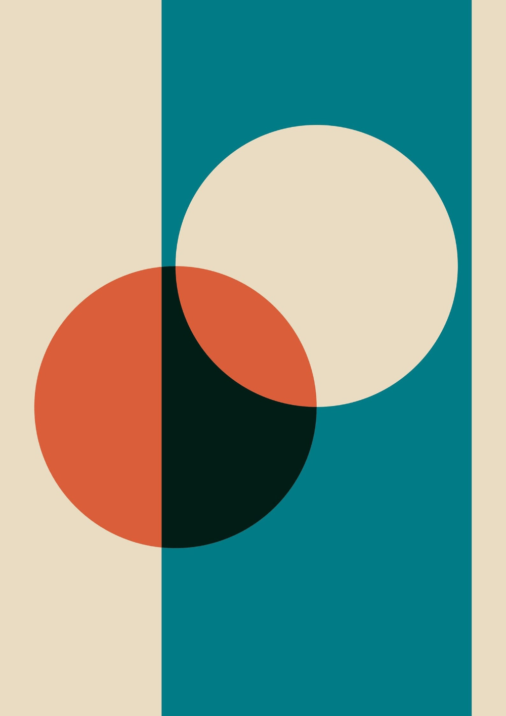 Bauhaus | Poster | Wall Art | Home Decor | with Circles