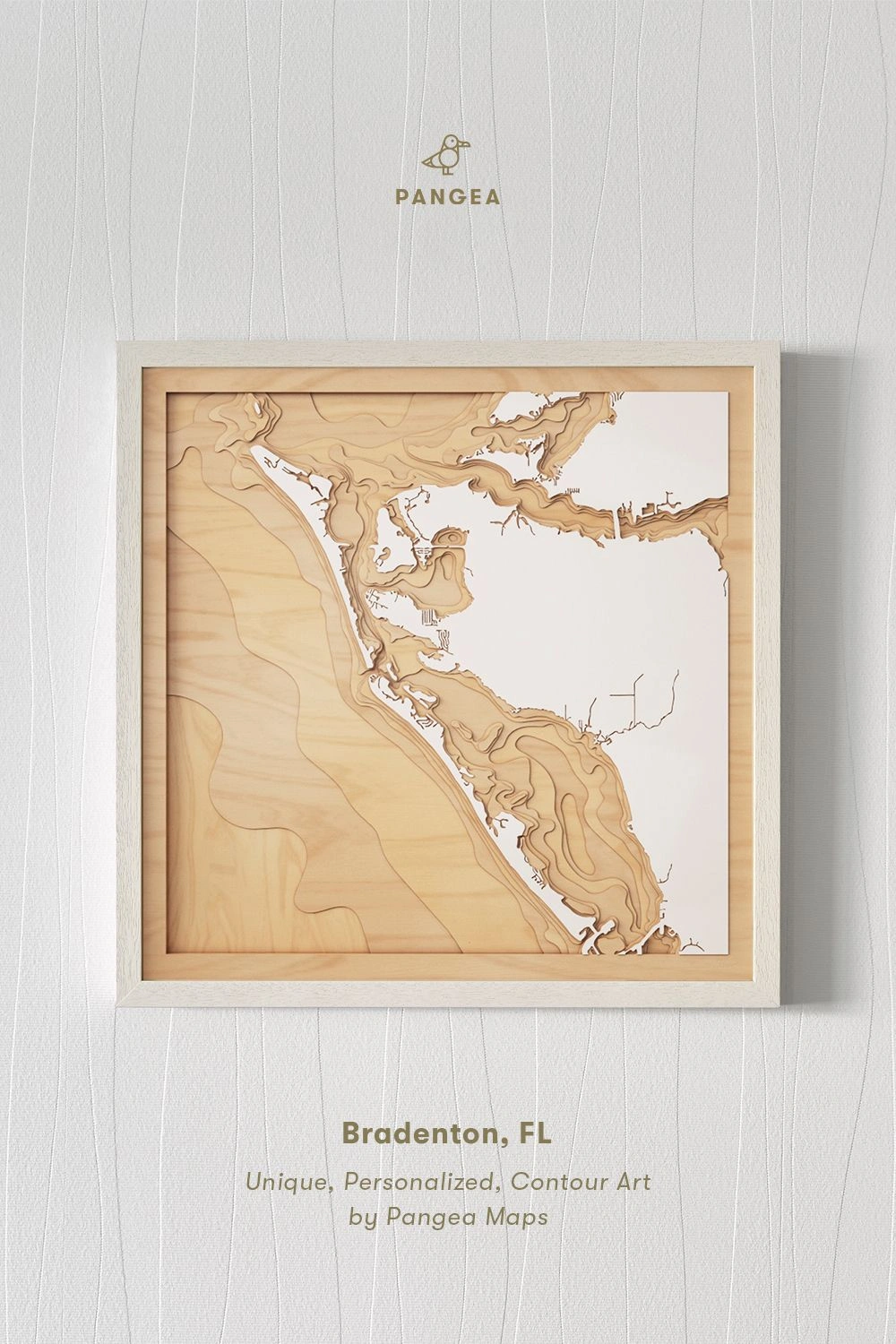 Customize your 3D contour map. Any coastline. Any lake.