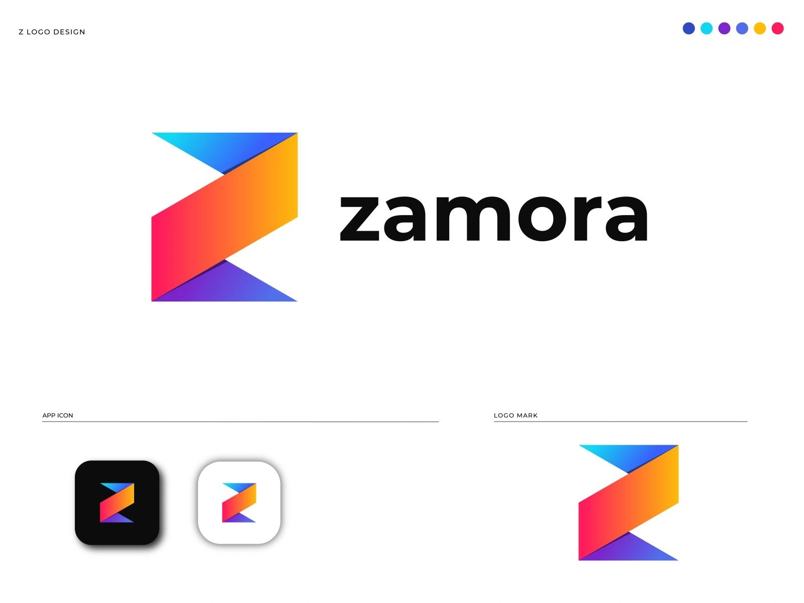Z modern letter logo design concept