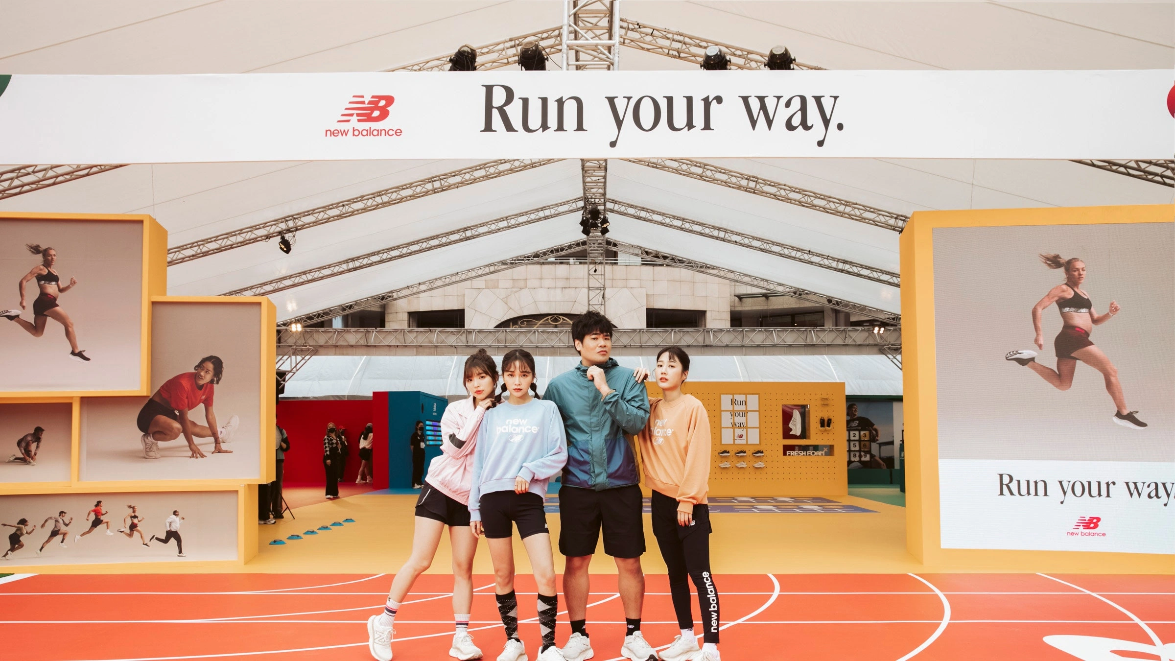 New Balance 《Run your way跑動基地》信義區限定登場：為期十天的運動會，闖關成功還能拿禮物！ | GQ Taiwan