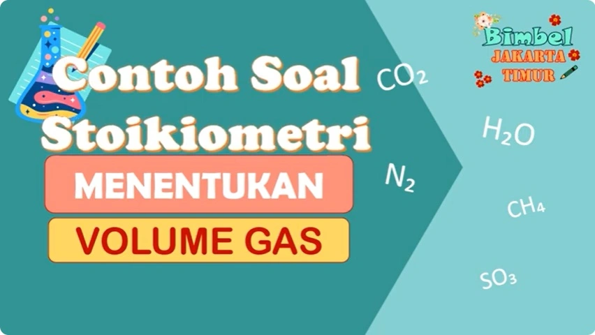 Contoh soal stoikiometri menentukan volume gas #kimiakelas10